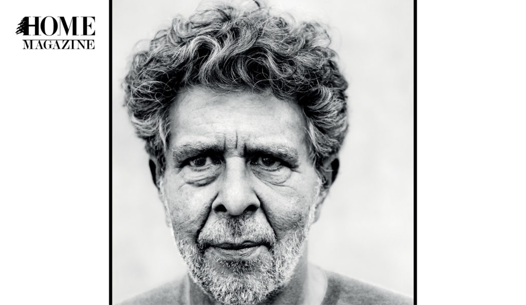 Face portrait of man with curly hair